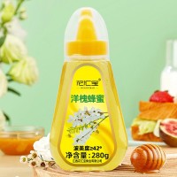 現貨批發洋槐蜂蜜純蜂蜜純正天然280g擠壓便攜小瓶裝蜂蜜源頭工廠