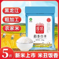 東北大米5斤包郵一袋代發批發黑龍江長粒香色選米厚帝稻香白米