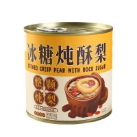 一整顆燉梨、烤梨罐頭400g*6罐禮盒裝 休閑零食廠家直銷批發